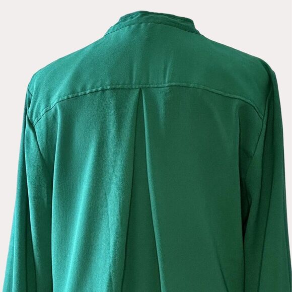 Isaac Mizrahi IMNYC Crepe Chiffon Button Front Blouse Top S - Picture 4 of 6